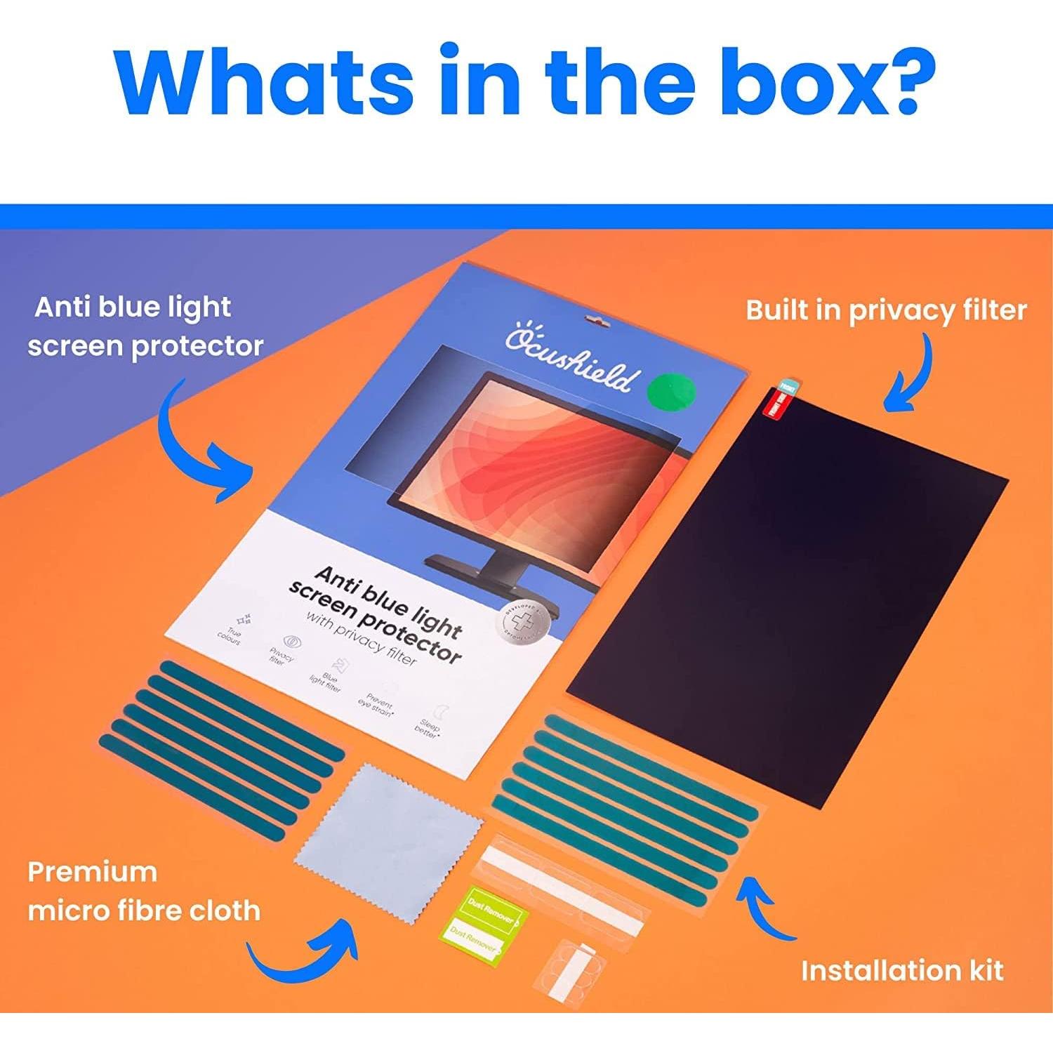 Protector de Pantalla Ocushield 15.4" Anti Luz Azul y Privacidad