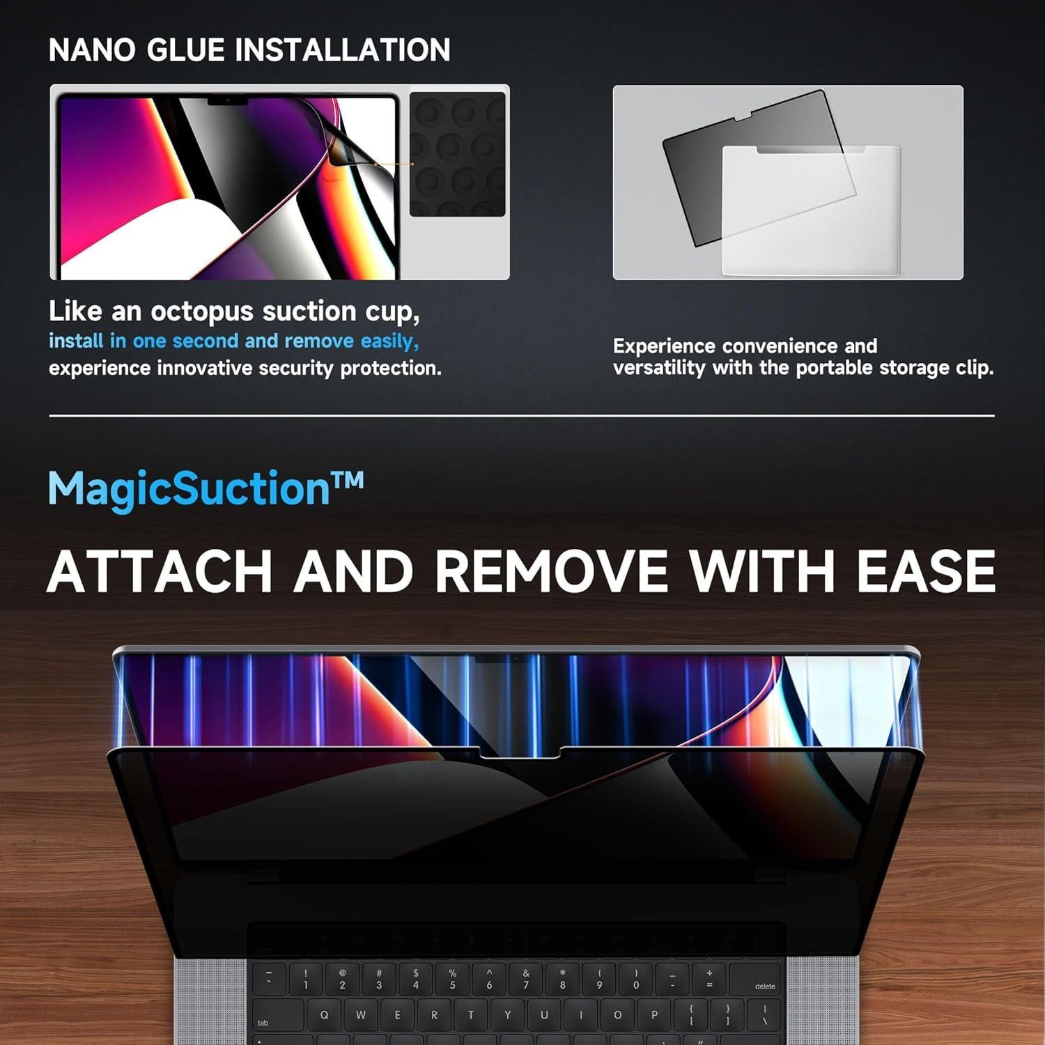 Pantalla de Privacidad Mamol para MacBook Air 13.6" M2 M3 M4