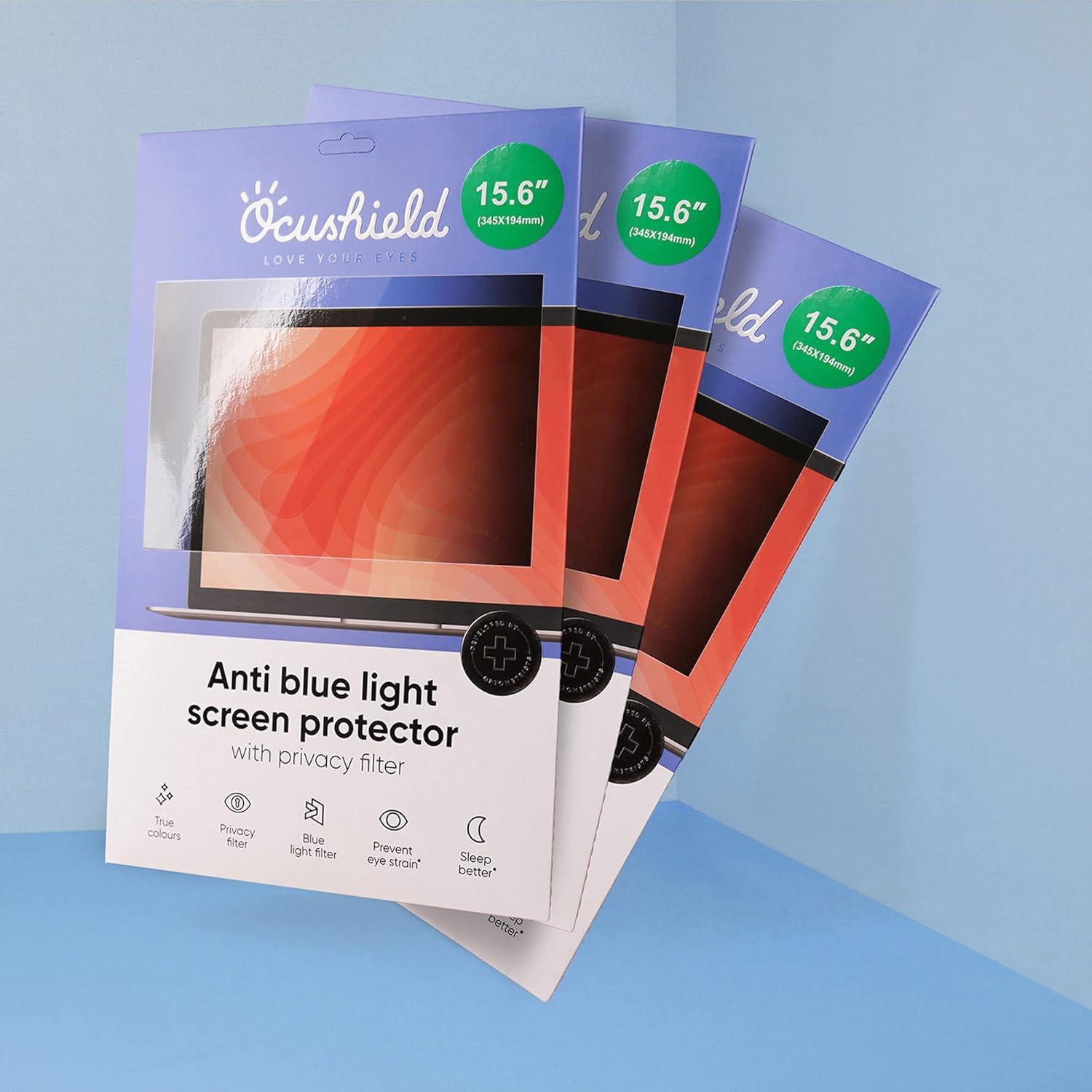 Protector de Pantalla Ocushield 15.6" Anti Luz Azul y Privacidad