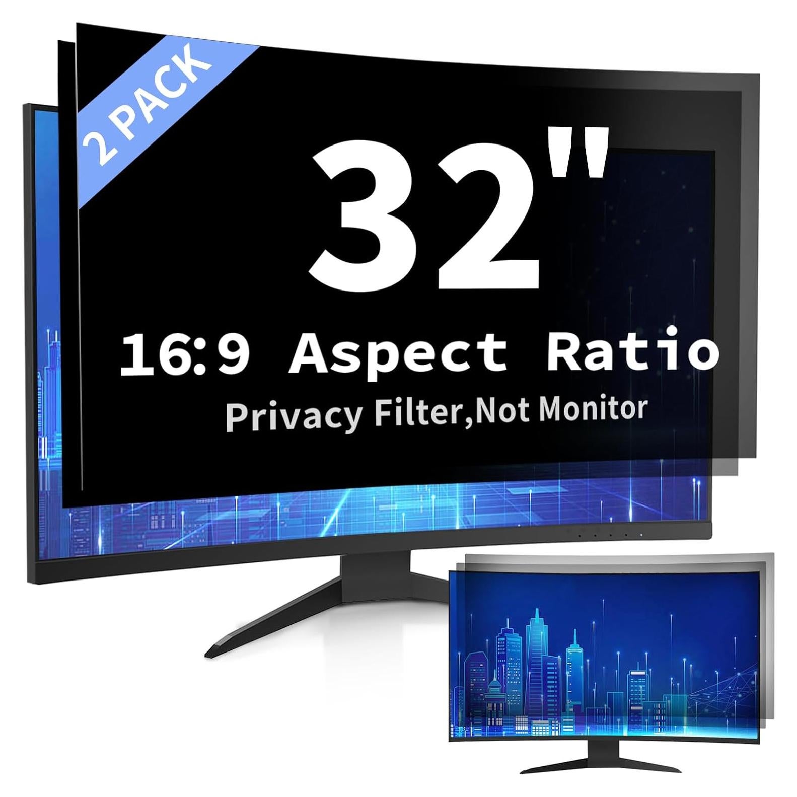Filtro de Pantalla de Privacidad DEJIMAX 32" Curvo Anti-reflejo
