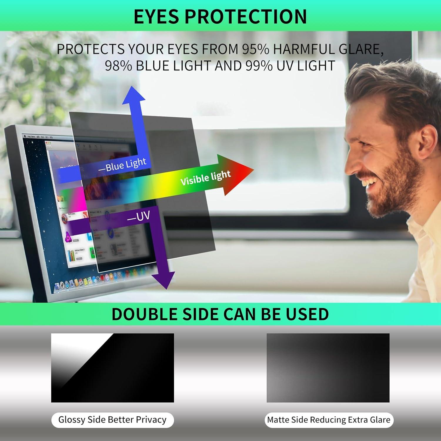 Filtro de Pantalla de Privacidad DEJIMAX 32" Curvo Anti-reflejo