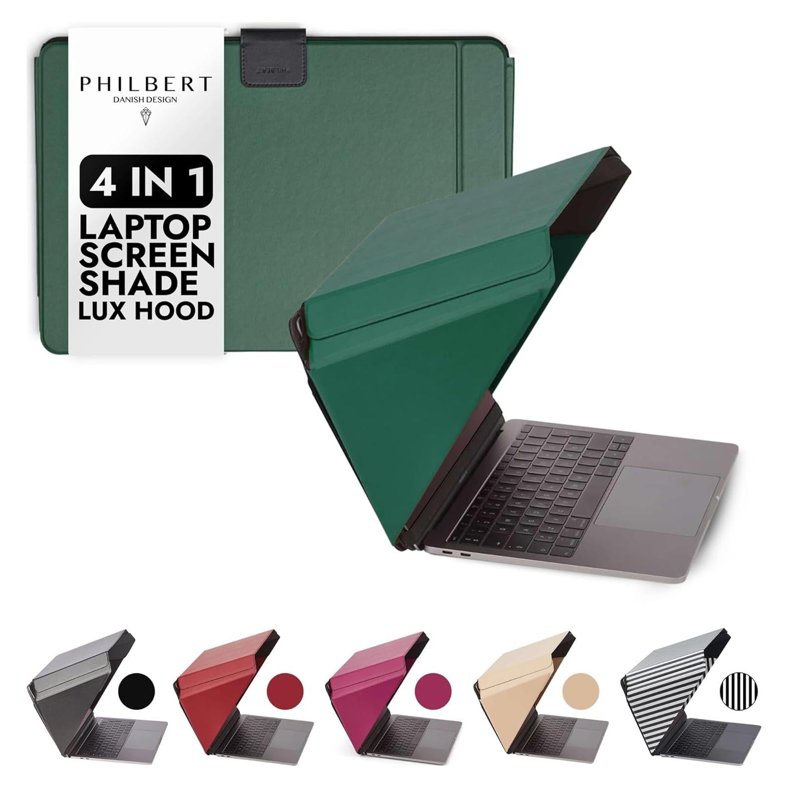 Capota de Sol para Laptop 4-en-1 Lux - Verde 15-16"