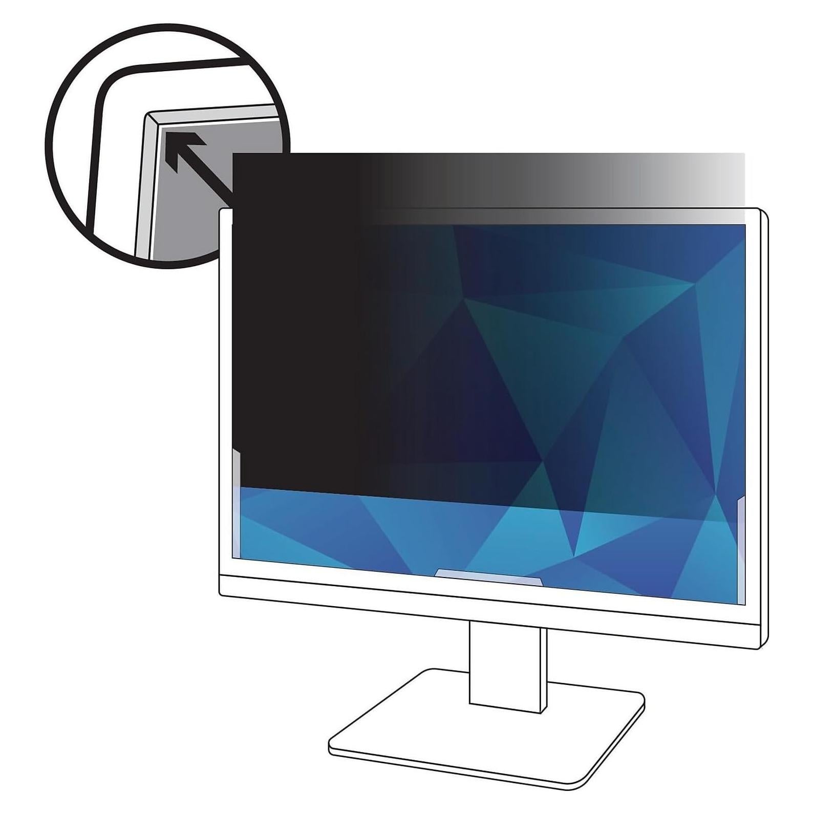 Filtro de Privacidad 3M para Monitor 24" Widescreen, Brillante/Mate