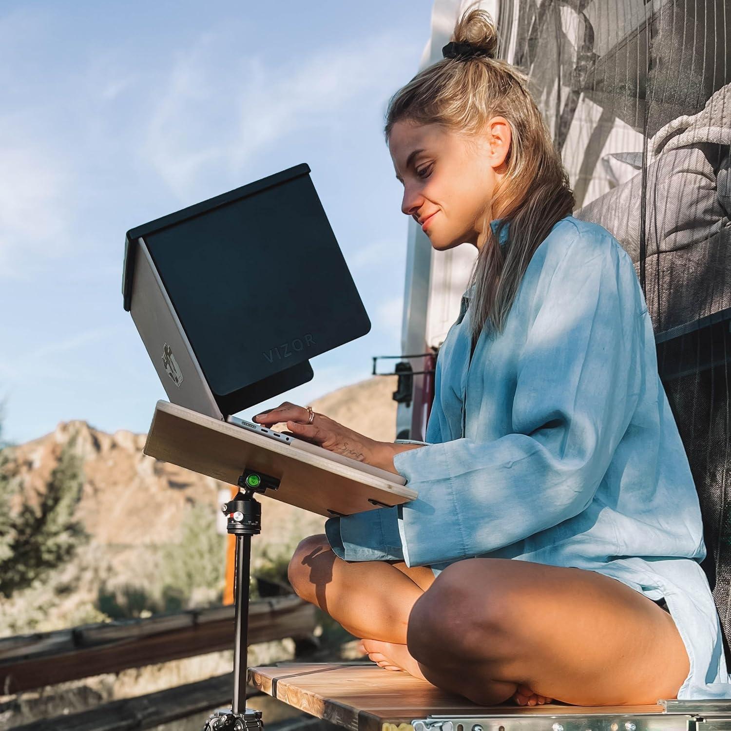 Sombrilla para Laptop VIZOR Antideslumbrante Universal 10" a 18"