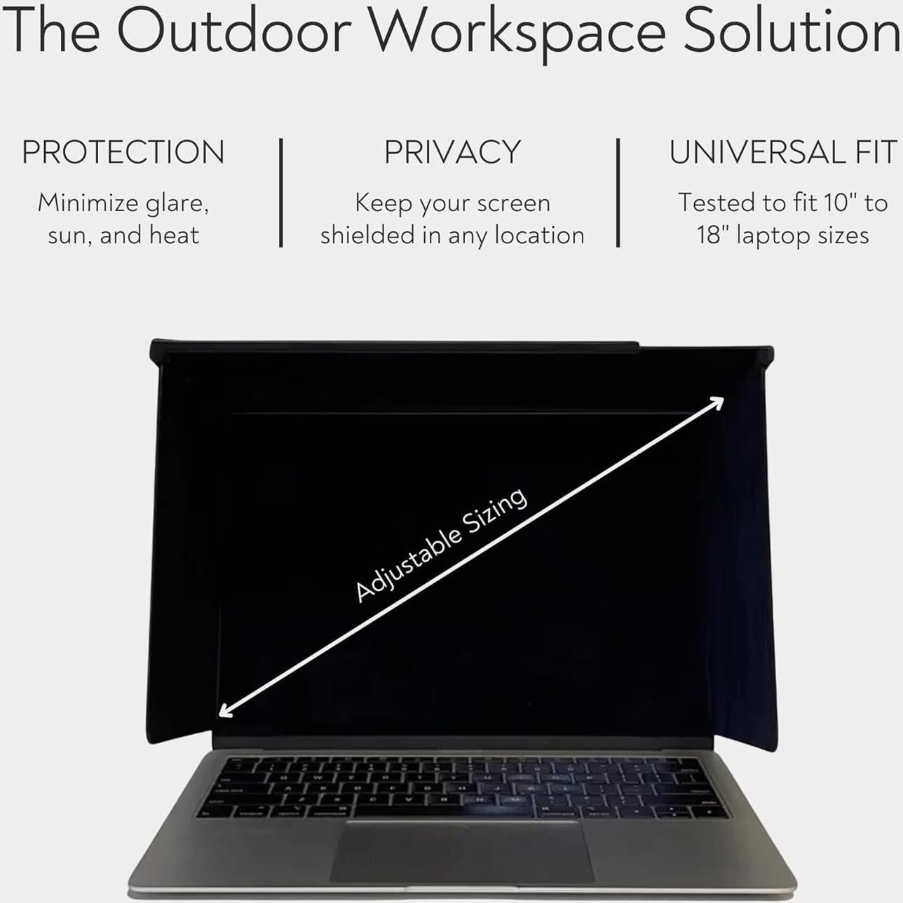 Sombrilla para Laptop VIZOR Antideslumbrante Universal 10" a 18"