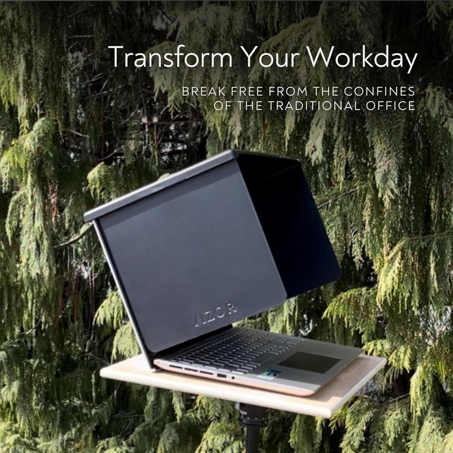 Sombrilla para Laptop VIZOR Antideslumbrante Universal 10" a 18"