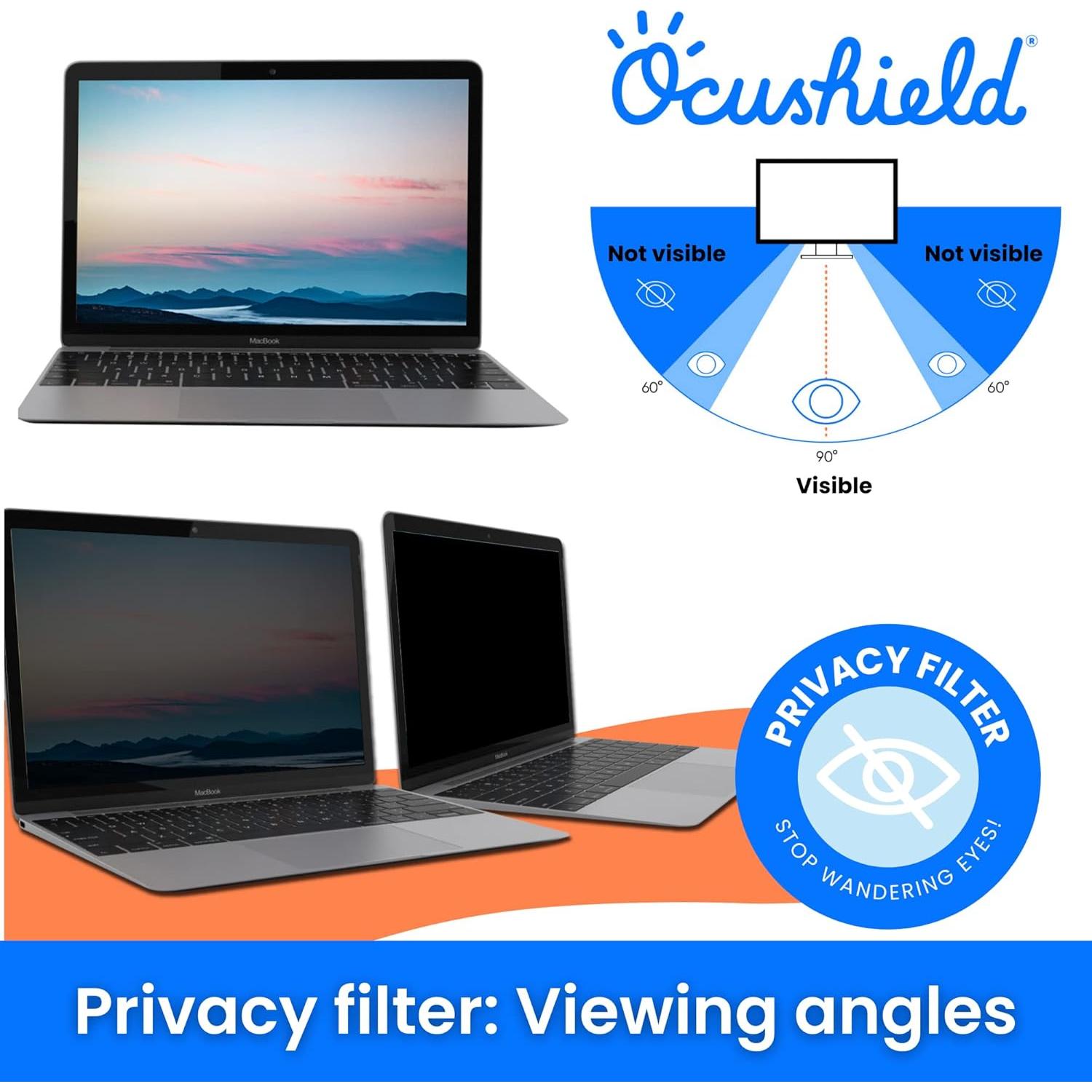 Protector de Pantalla Anti Luz Azul Ocushield para Macbook Pro 13