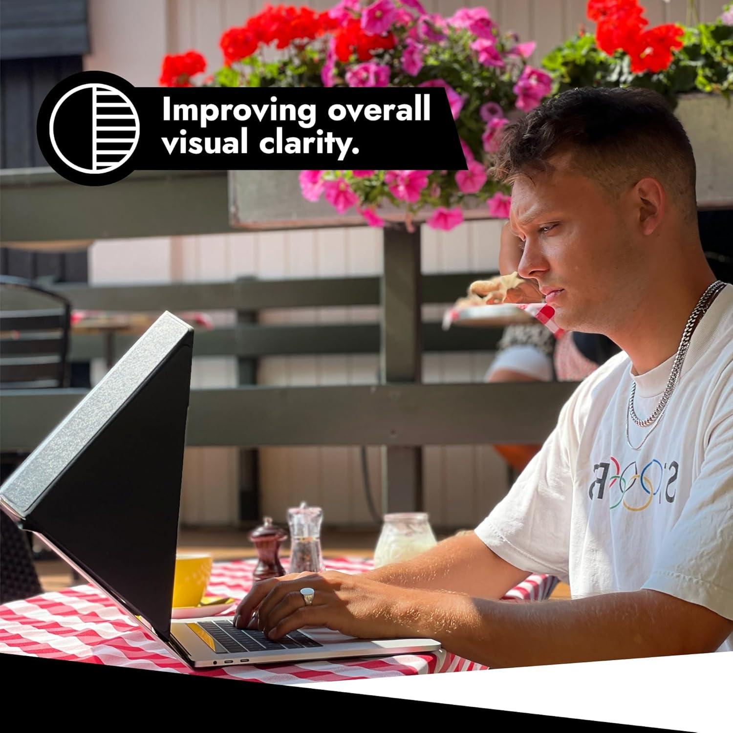 Sombrilla para Laptop 4-en-1 Philbert 15-16" Rayas