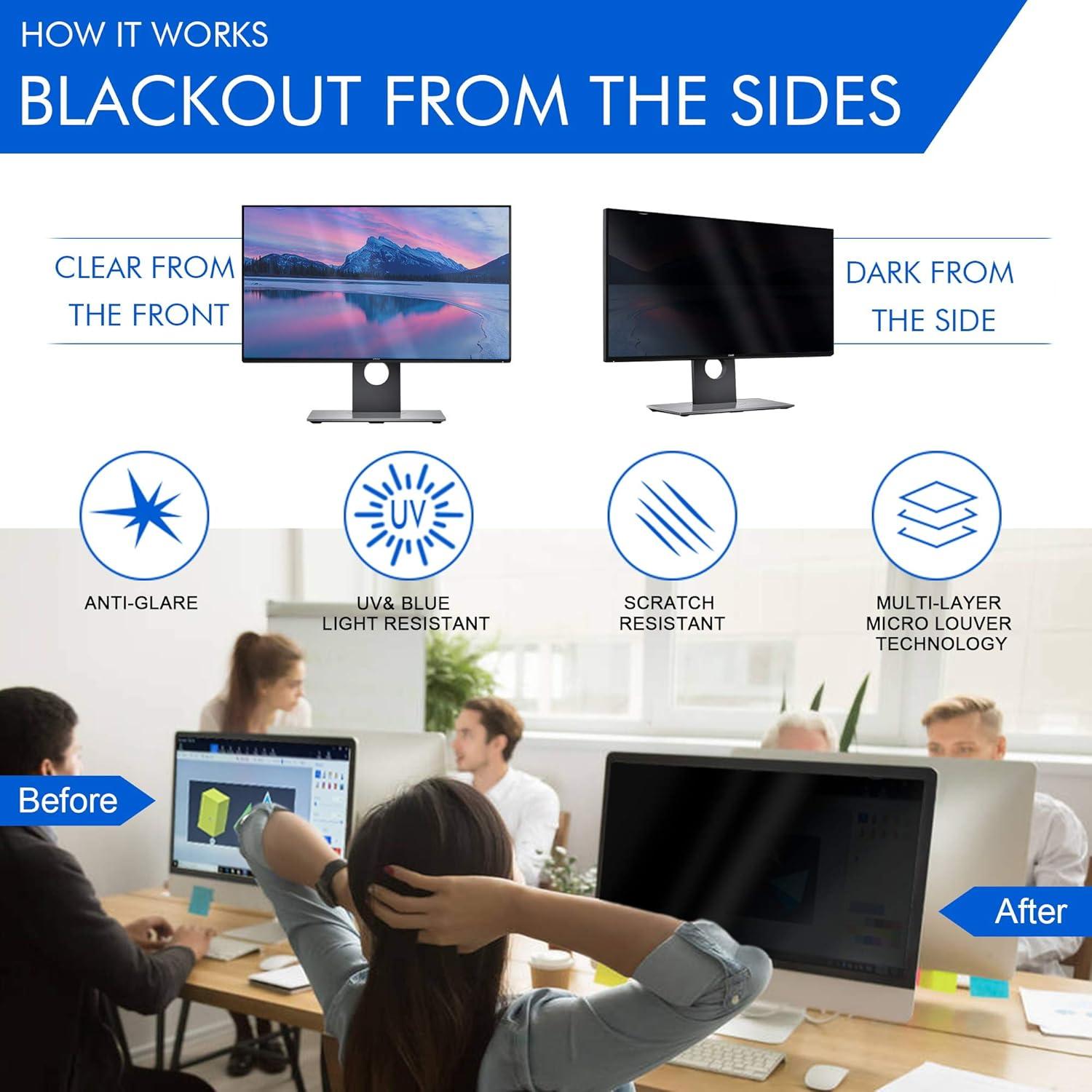 Filtro de Pantalla de Privacidad Magicmoon 24" 16:9 2-Pack