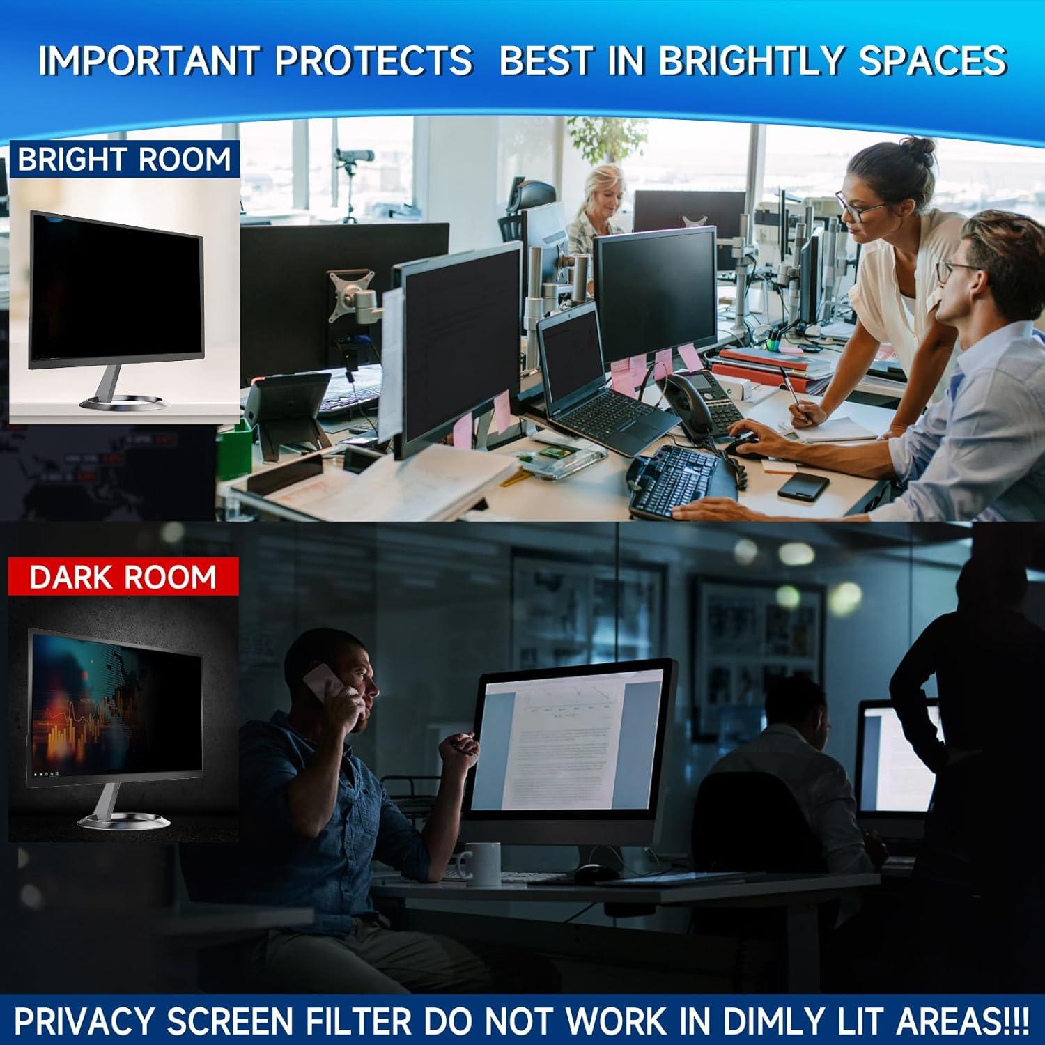 Filtro de Pantalla de Privacidad Magicmoon 24" 16:9 2-Pack