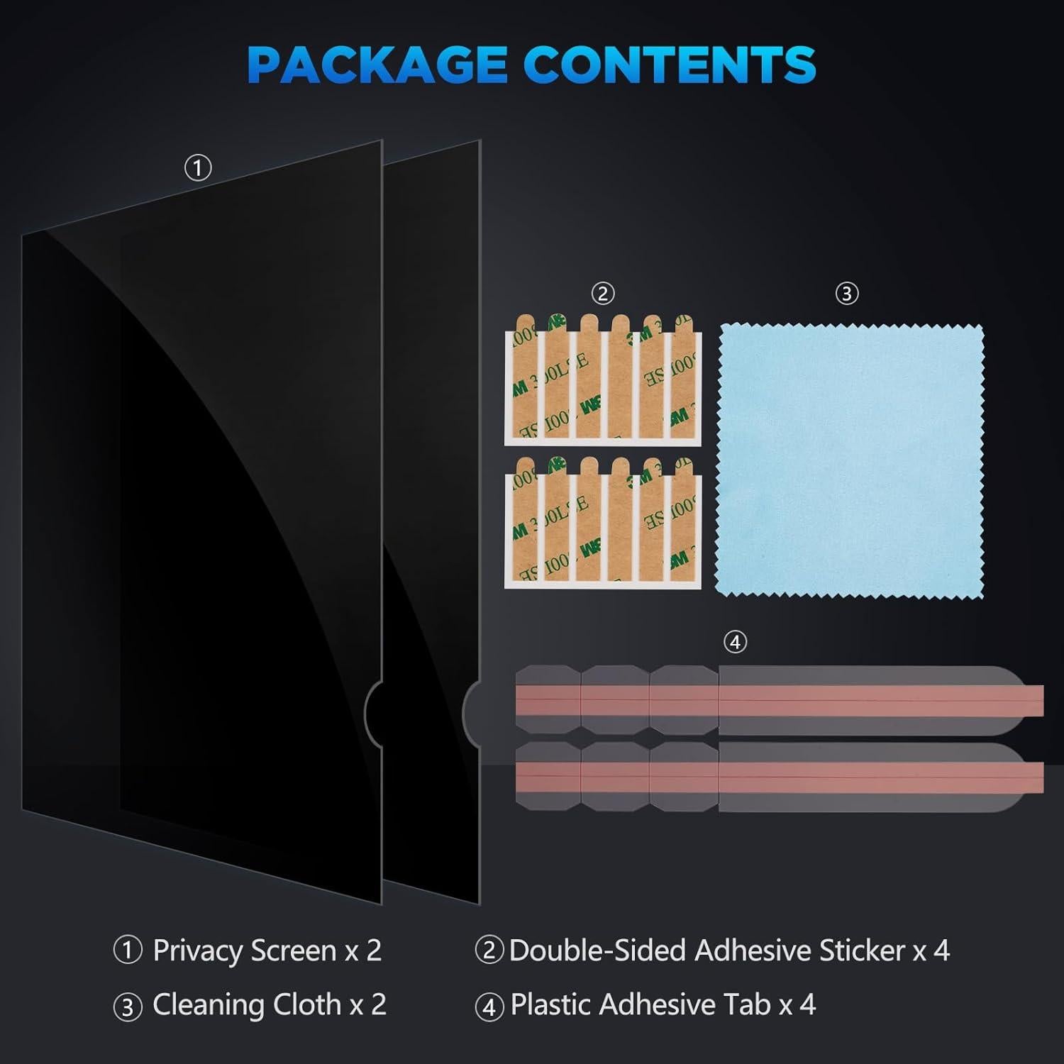 Filtro de Pantalla de Privacidad Magicmoon 24" 16:9 2-Pack