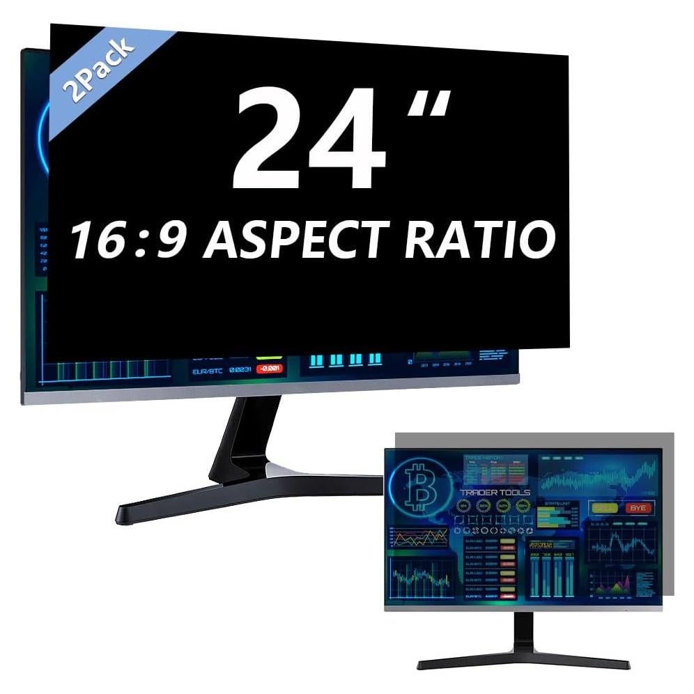 Paquete de 2 Pantallas de Privacidad 24" Halloive Antirreflejo