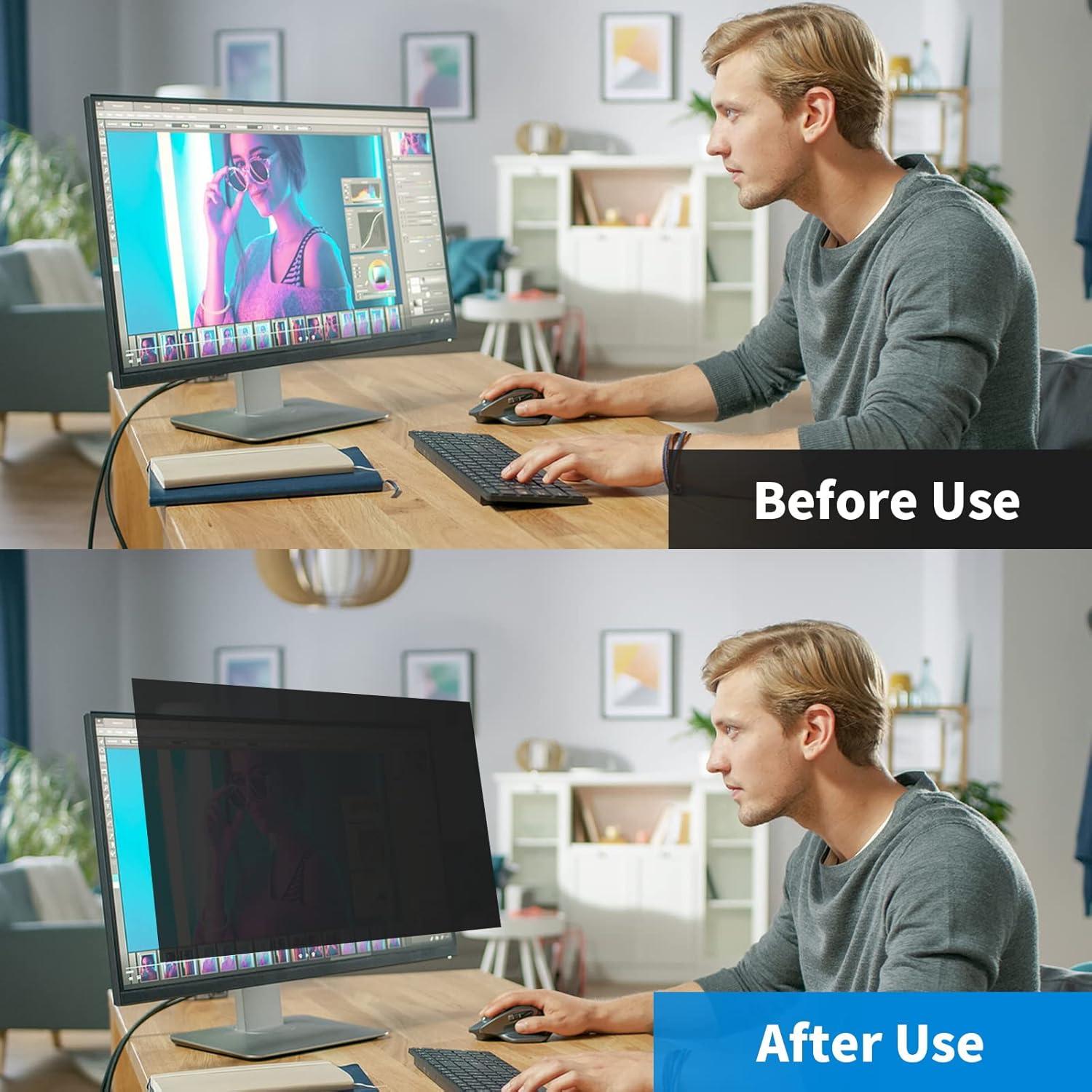 Paquete de 2 Pantallas de Privacidad 24" Halloive Antirreflejo