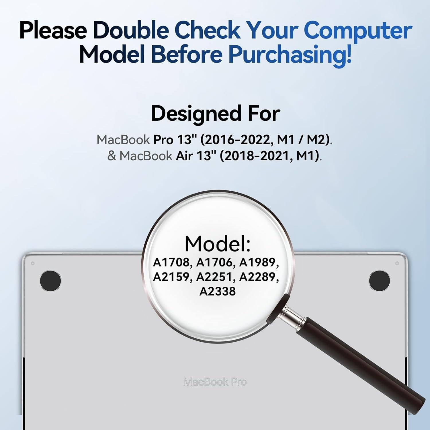 Protector de Pantalla Magnético Anti Luz Azul para MacBook 13"