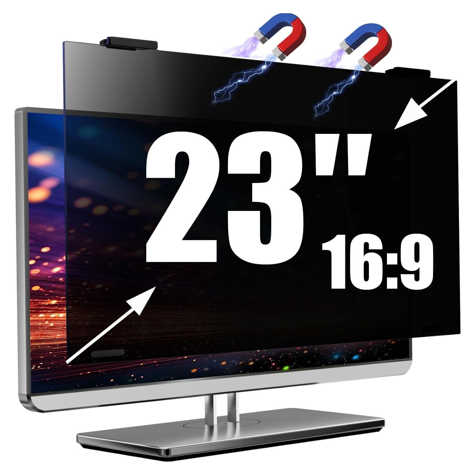 Filtro de Privacidad Magnético JEEETINTX 23" 16:9 Anti Luz Azul
