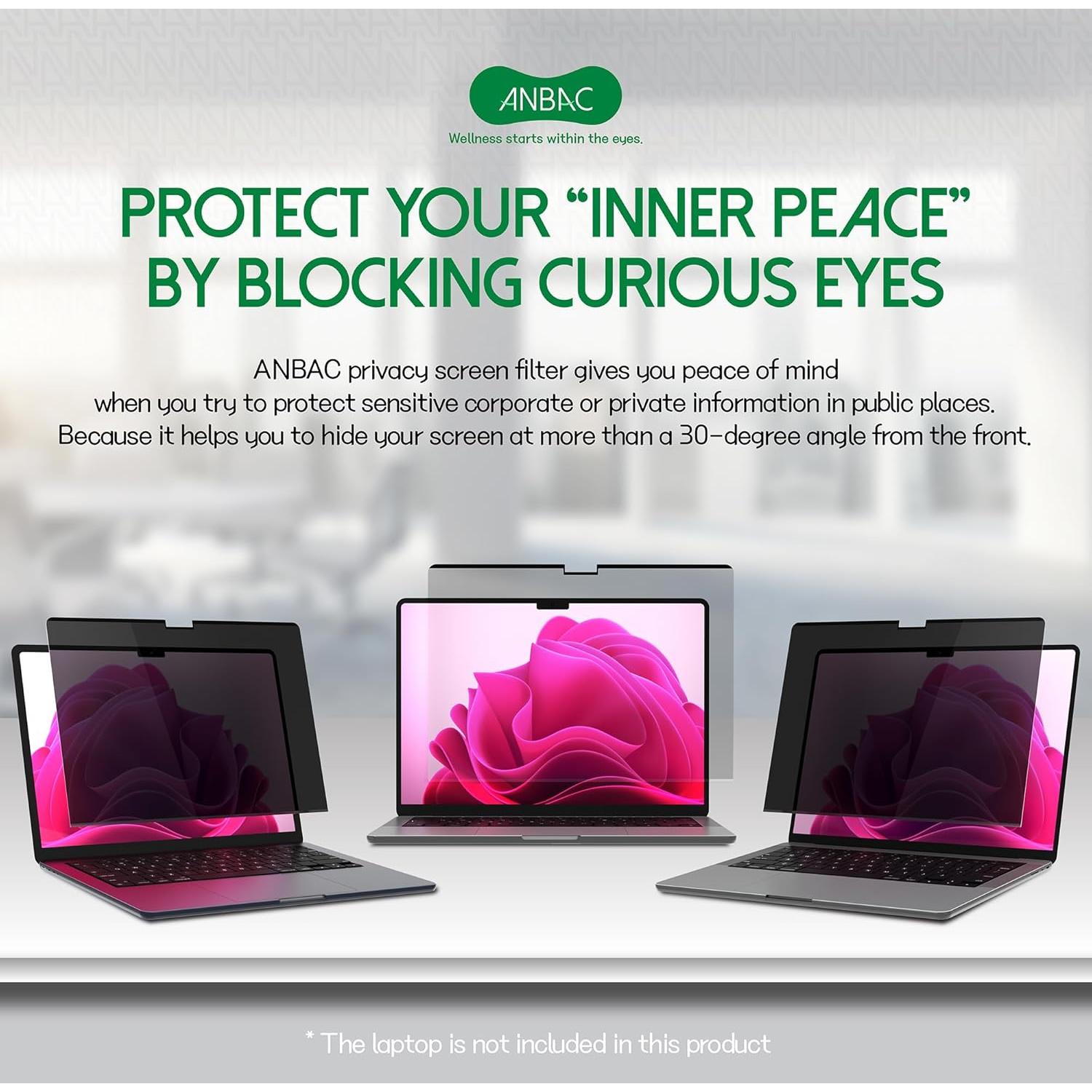 Protector de Pantalla Privada Magnético ANBAC para MacBook Pro 14"