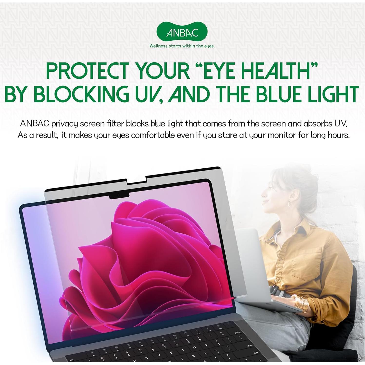 Protector de Pantalla Privada Magnético ANBAC para MacBook Pro 14"