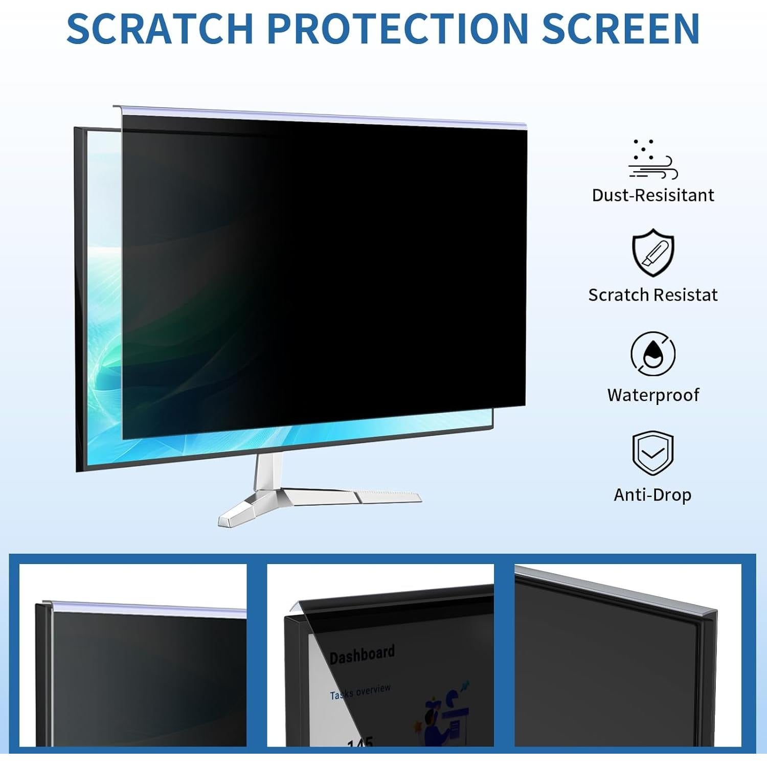 Filtro de Pantalla de Privacidad DEJIMAX 24" Anti-Luz Azul