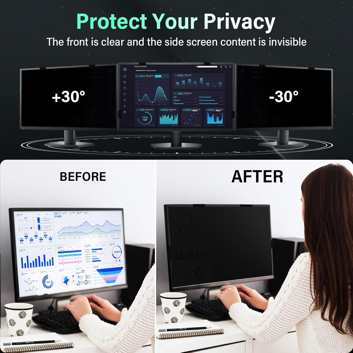 Pantalla de Privacidad Magnética 24" Mao Yeye 2 Paquete