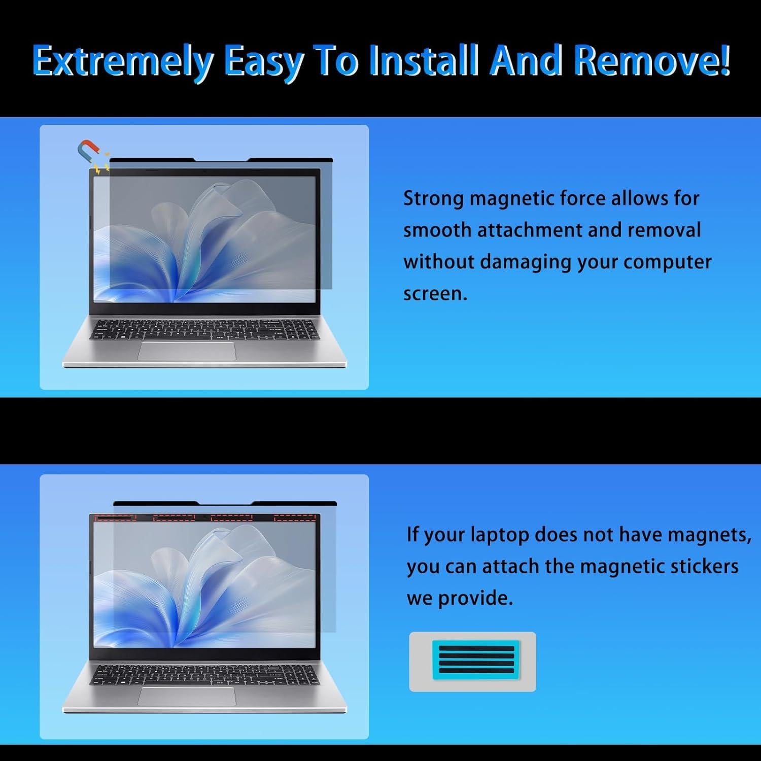 Filtro de Privacidad Magnético 15.6" VanHooc Anti-Ojos Curiosos