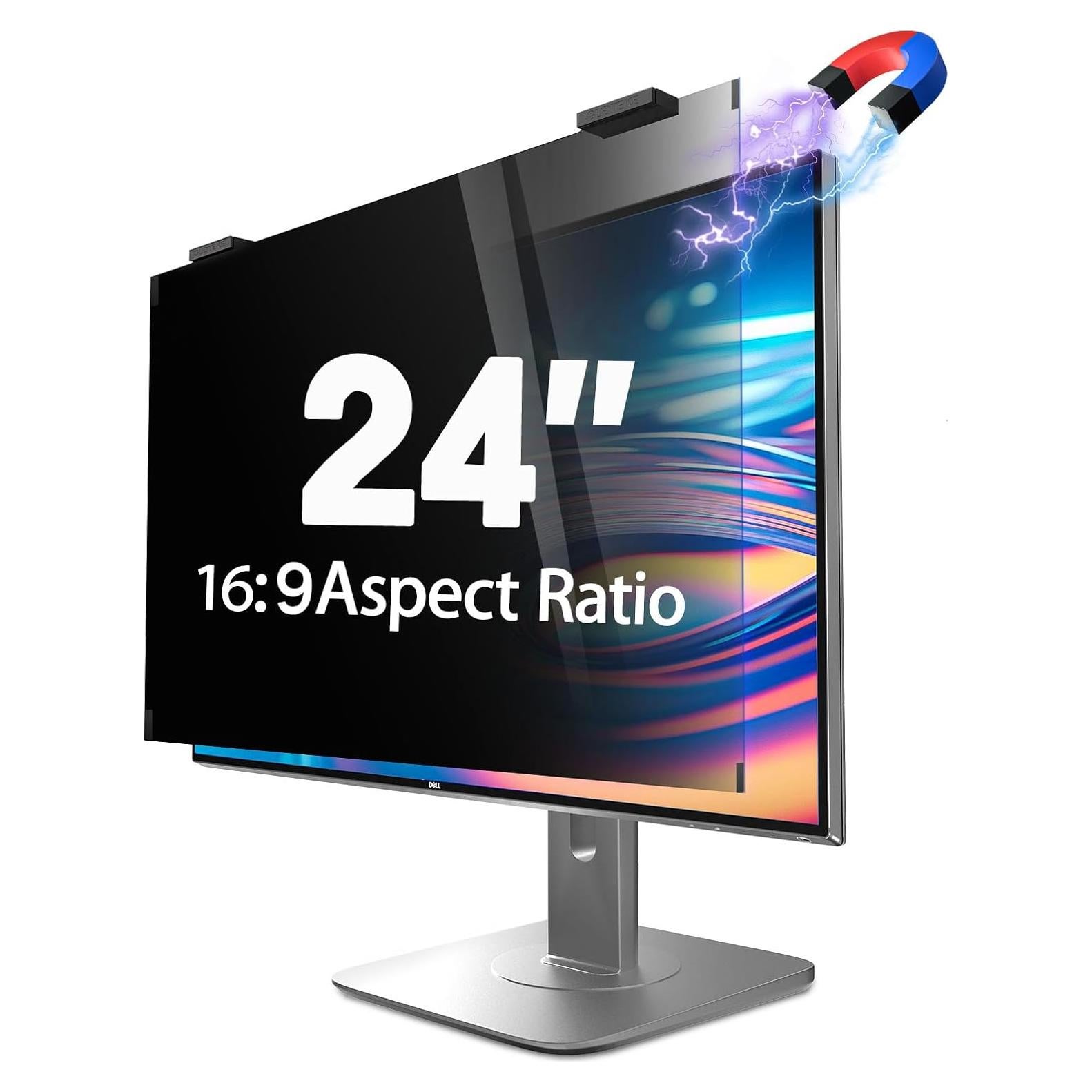 Pantalla de Privacidad Magnética GUDTEKE 24" Filtro Antirreflejo