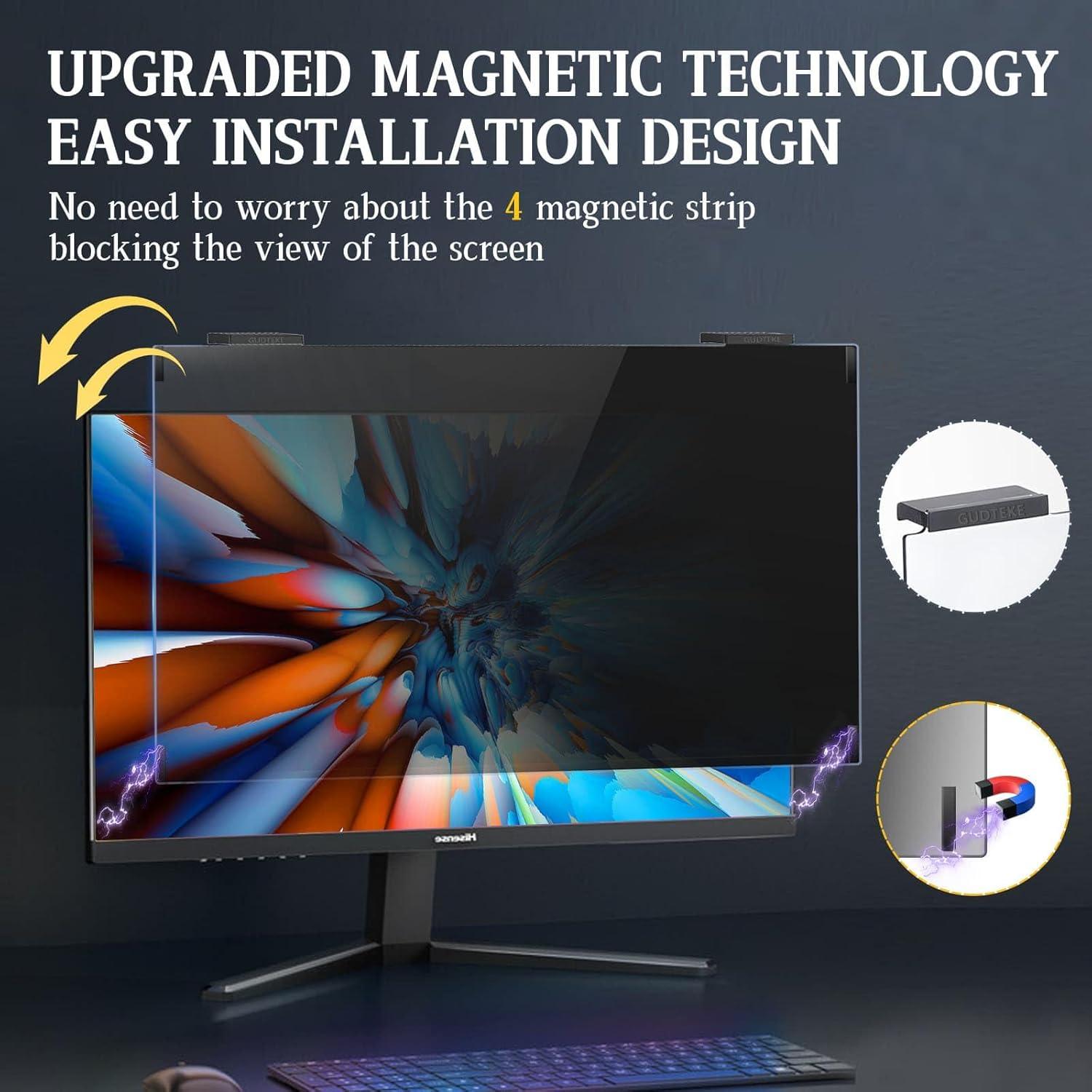 Pantalla de Privacidad Magnética GUDTEKE 24" Filtro Antirreflejo