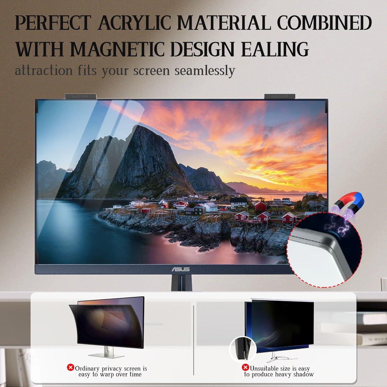 Pantalla de Privacidad Magnética GUDTEKE 24" Filtro Antirreflejo