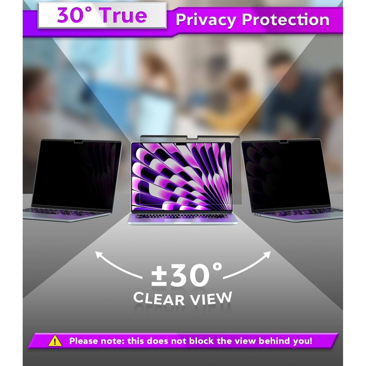 Protector de Pantalla Privado PYS para MacBook Air 15.3"