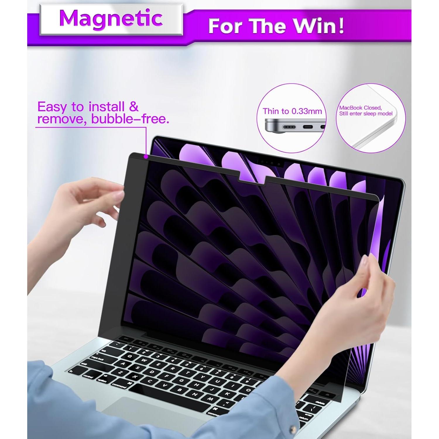 Protector de Pantalla Privado PYS para MacBook Air 15.3"