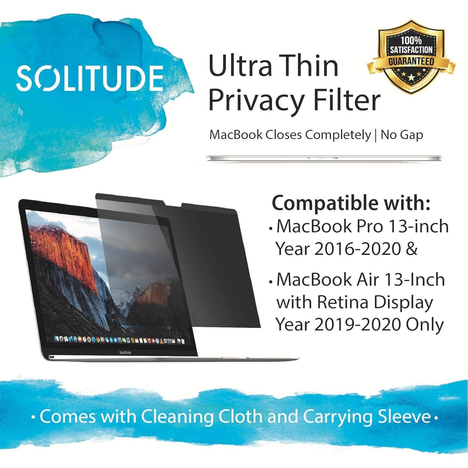 Pantalla de Privacidad Magnética Solitude para MacBook Pro 13"