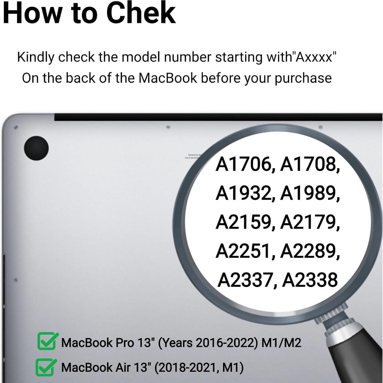 Funda de Privacidad Magnética Gopupu para MacBook 13" 2016-2022