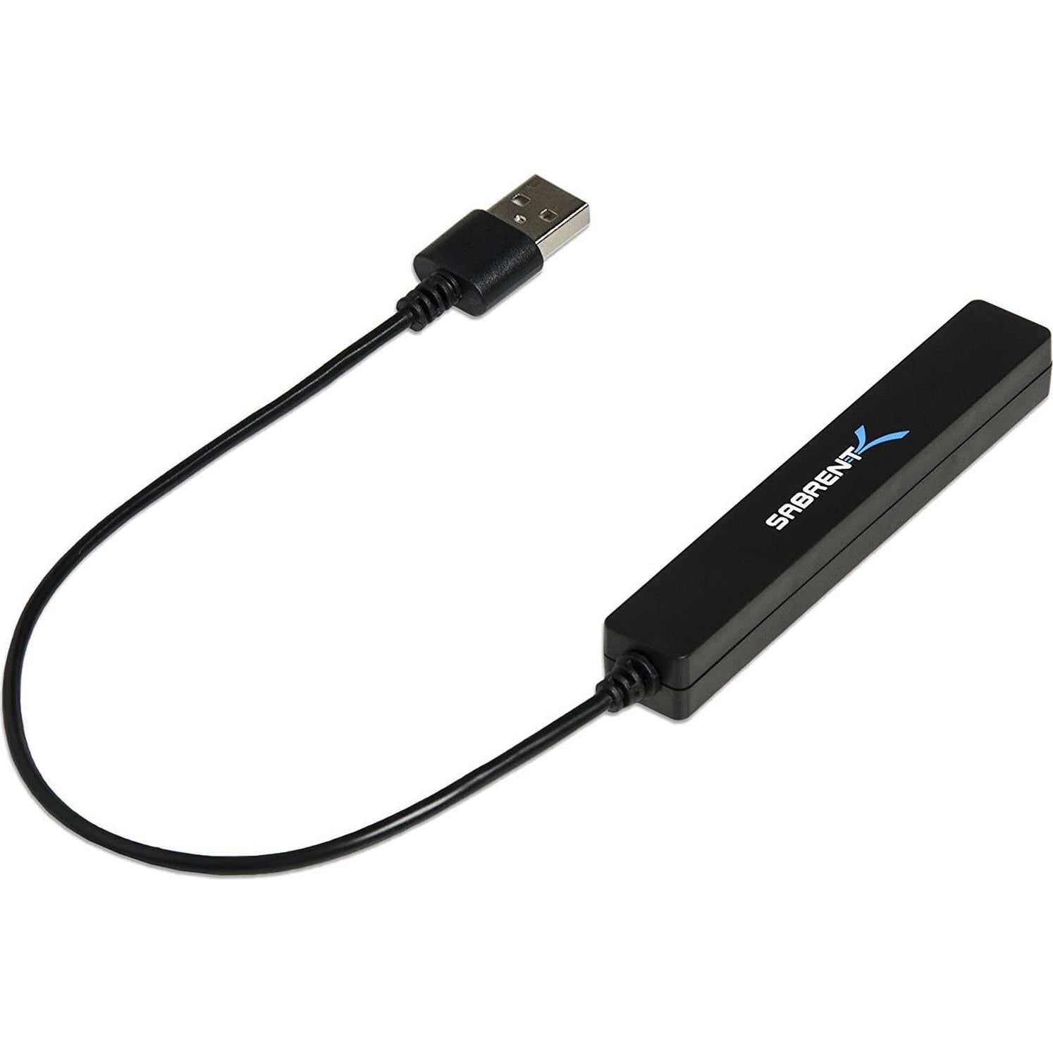 Hub USB 2.0 Sabrent HB-MCRM Portátil 4 Puertos 480 Mbps