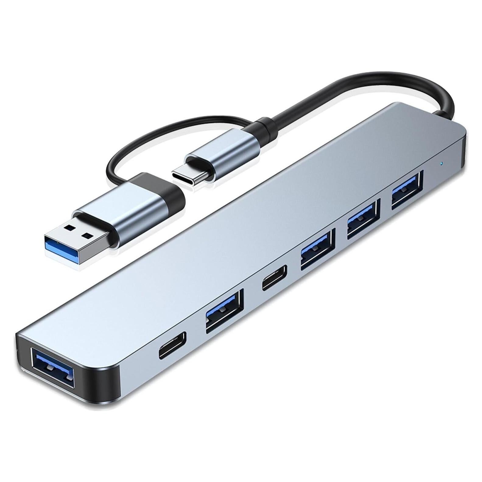 Hub USB C VIENON 7 en 1 Aluminio para MacBook y PC
