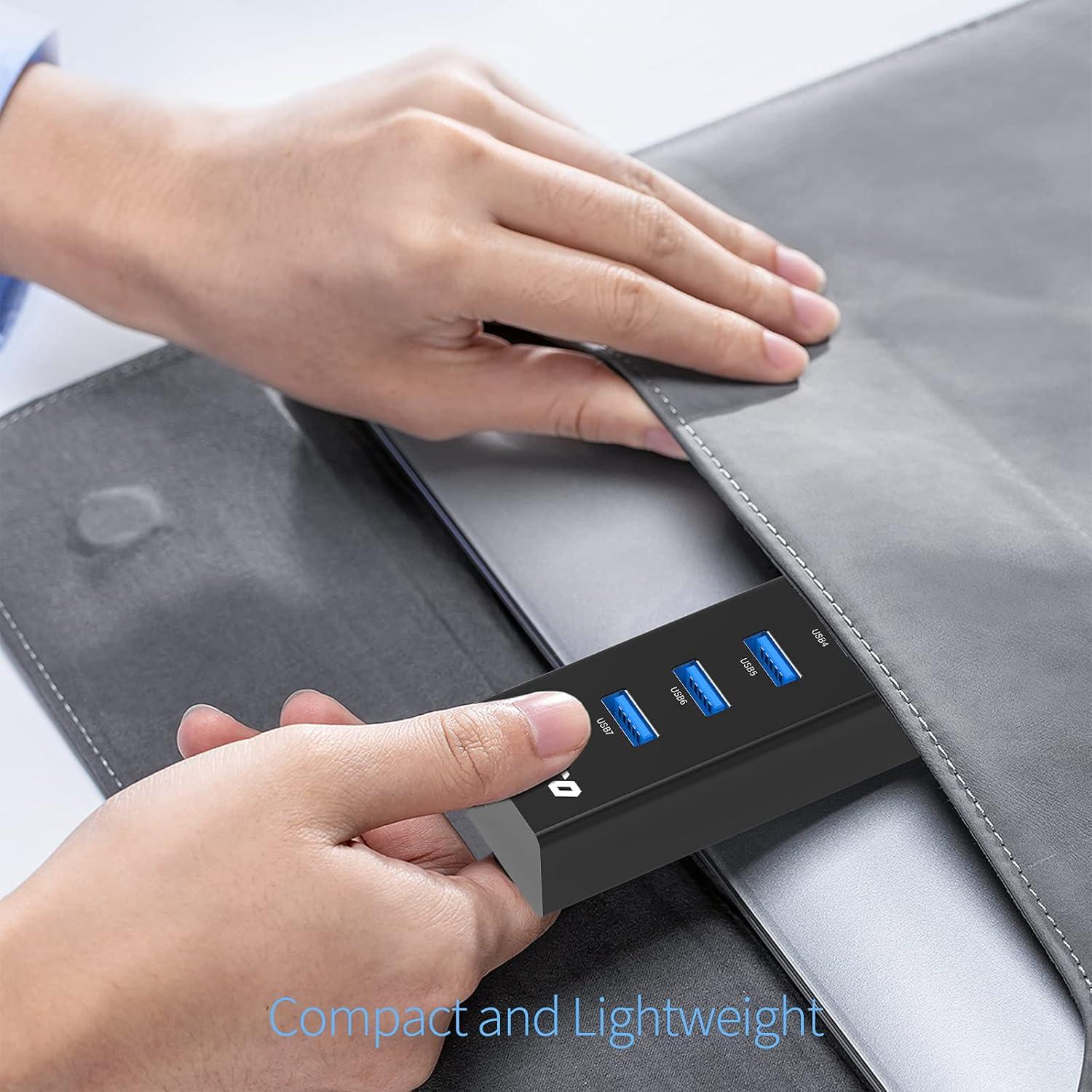 Hub USB 3.0 IVETTO 7 Puertos con Cable de 1.01m para PC