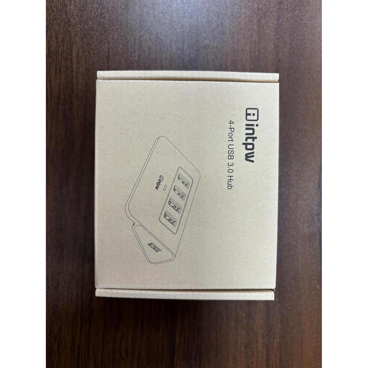 Hub USB 3.0 4 Puertos Aluminio Intpw 5Gbps para Laptop