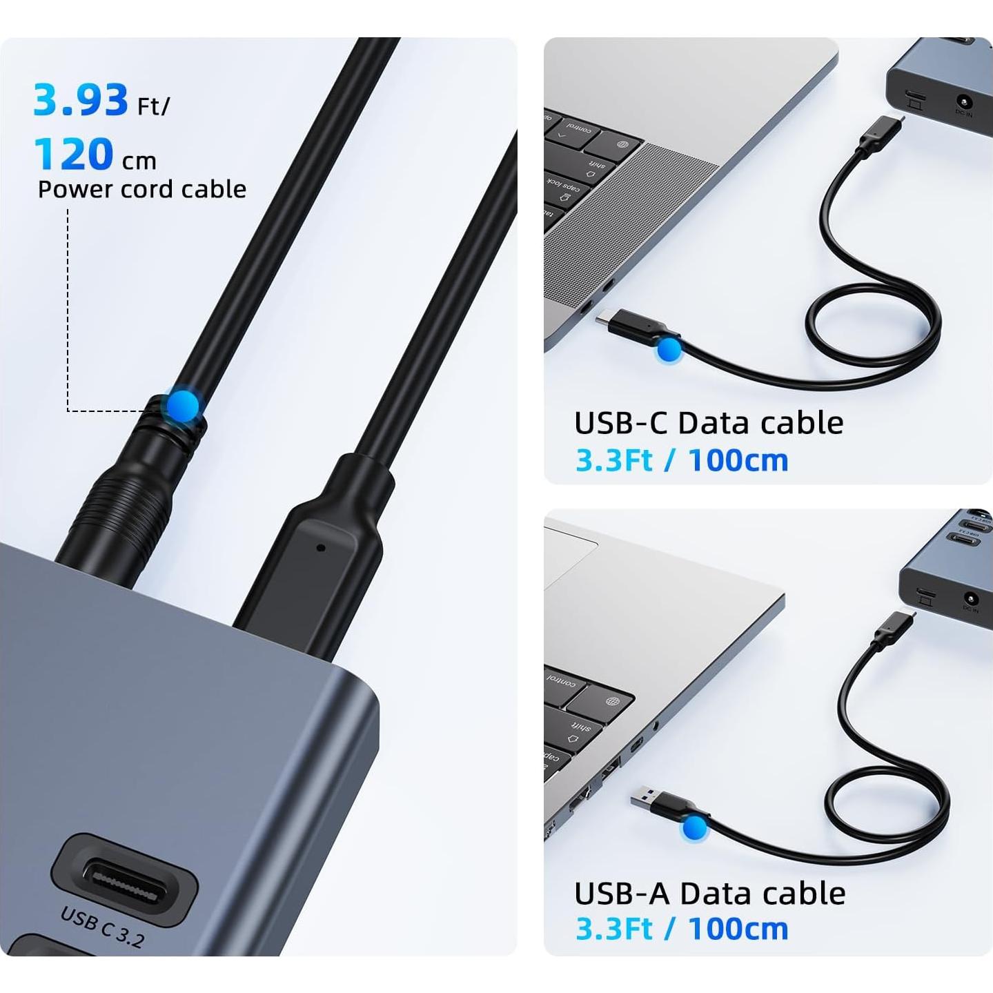 Hub USB 3.2 Alimentado VANGREE 17 Puertos 96W Carga Rápida