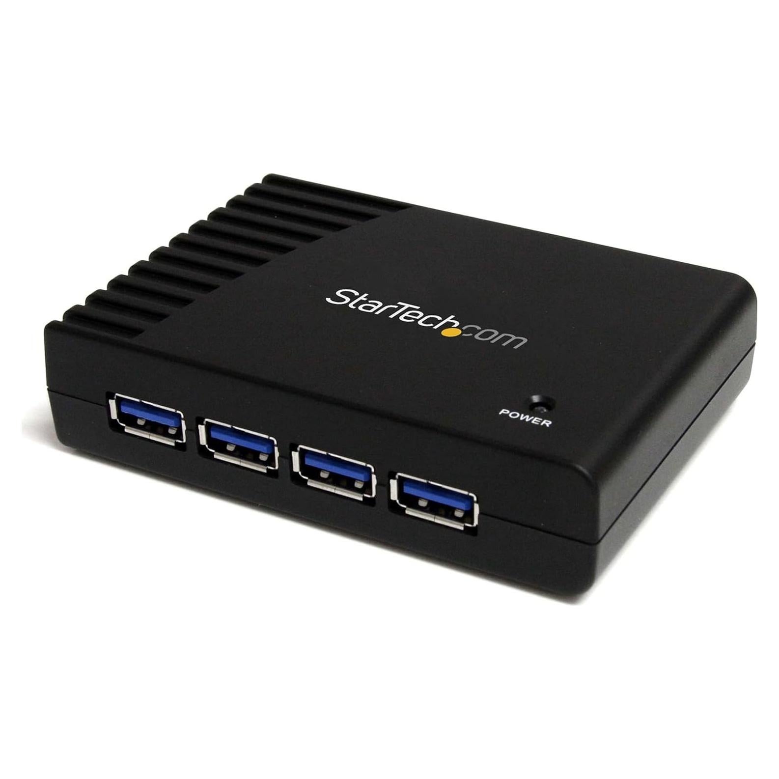 Hub USB 3.0 StarTech de 4 Puertos Alimentado 5Gbps