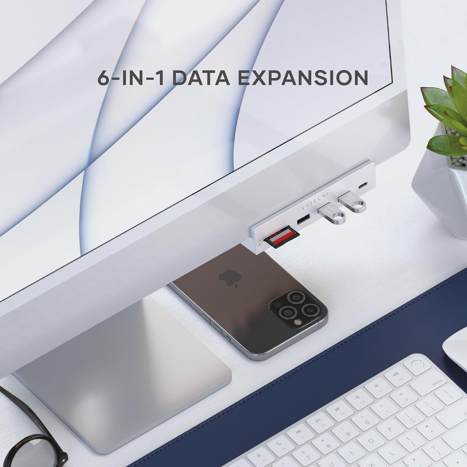 Satechi Hub USB-C para iMac 2021 - Adaptador 4 Puertos