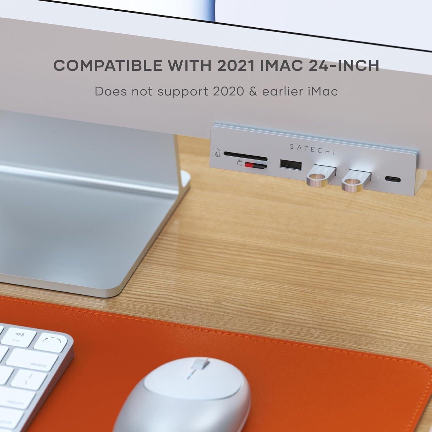Satechi Hub USB-C para iMac 2021 - Adaptador 4 Puertos