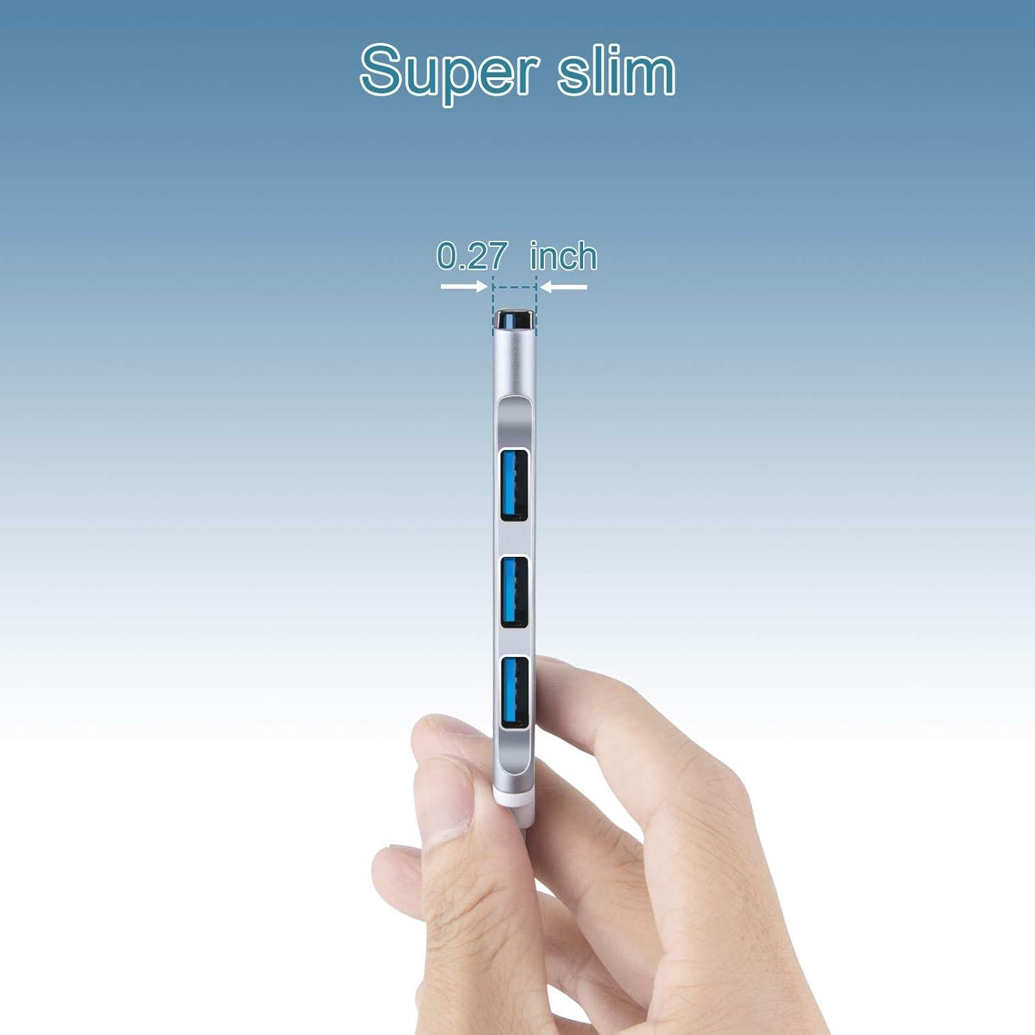 Hub USB 3.0 Jinkaoyedianzi 4 Puertos Ultra Delgado