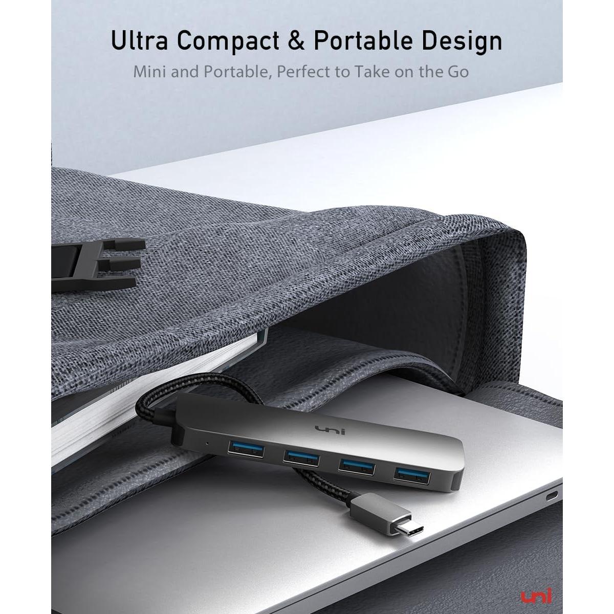 Adaptador USB C a 4 USB A uni, Hub Thunderbolt 3/4 50g