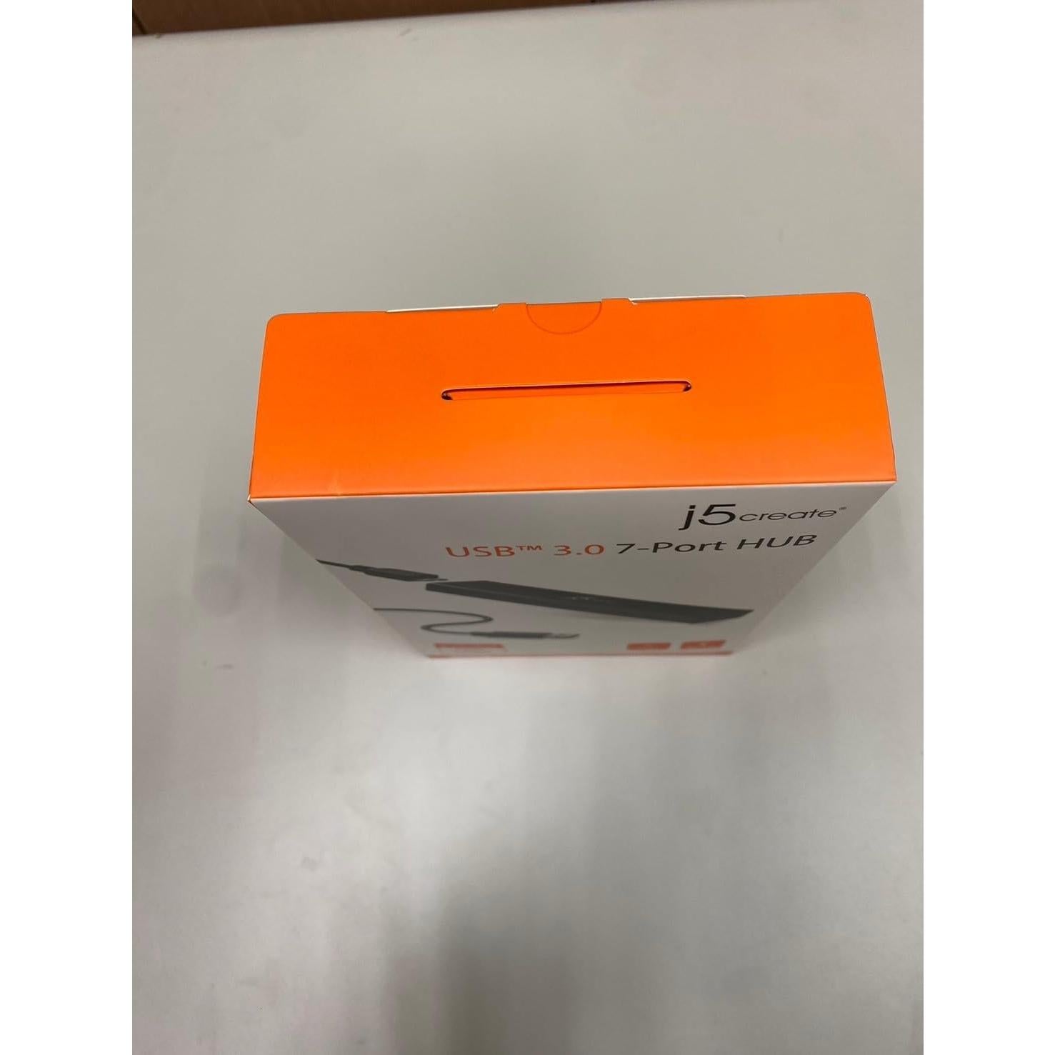 Hub USB 3.0 j5create JUH377 con 7 Puertos y Adaptador 20W