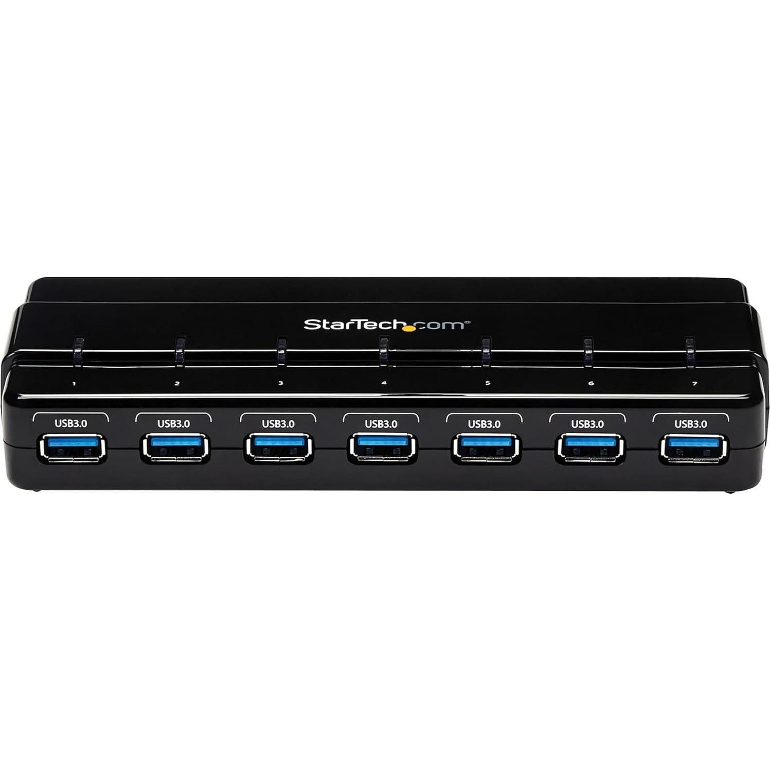 Hub USB 3.0 StarTech de 7 Puertos - Hasta 5 Gbps - Negro