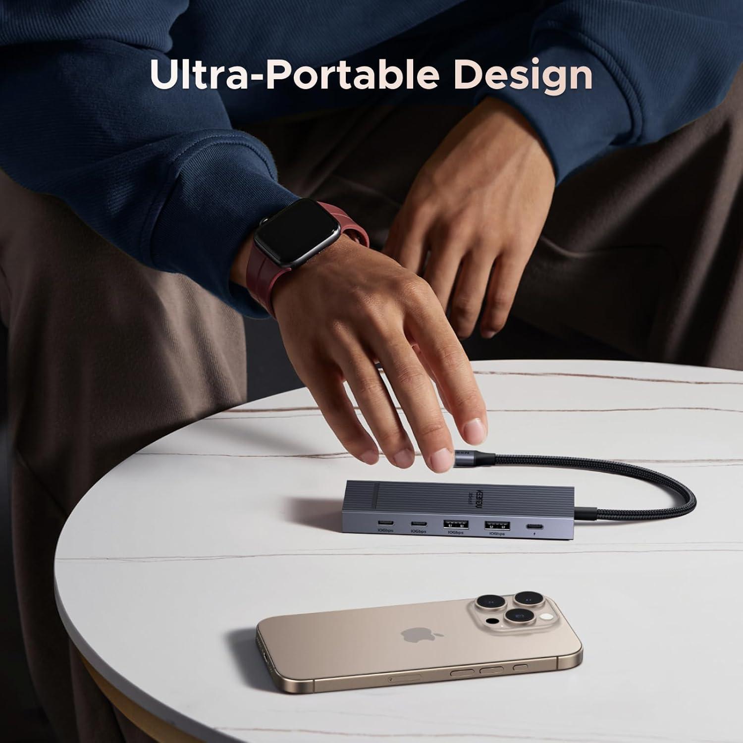 Hub USB-C 6 en 1 UGREEN Revodok Pro 10Gbps 4K 60Hz