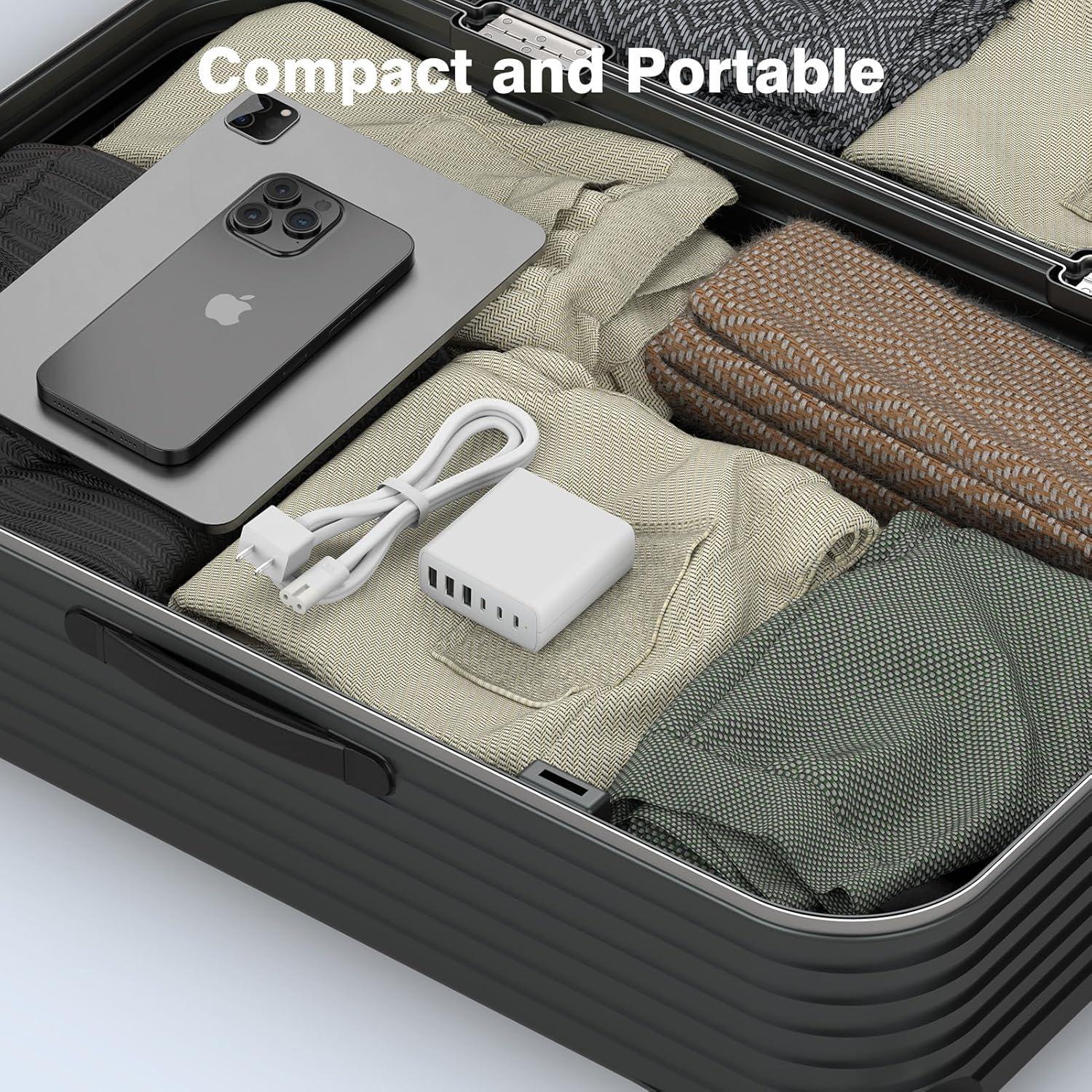 Cargador Rápido USB C 100W 6 Puertos Dongguan Mizhi