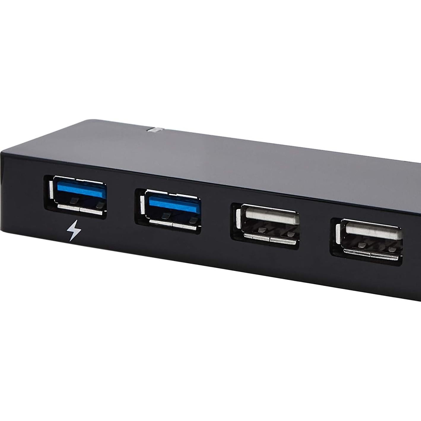 HUB USB 3.0 Amazon Basics de 10 Puertos Negro