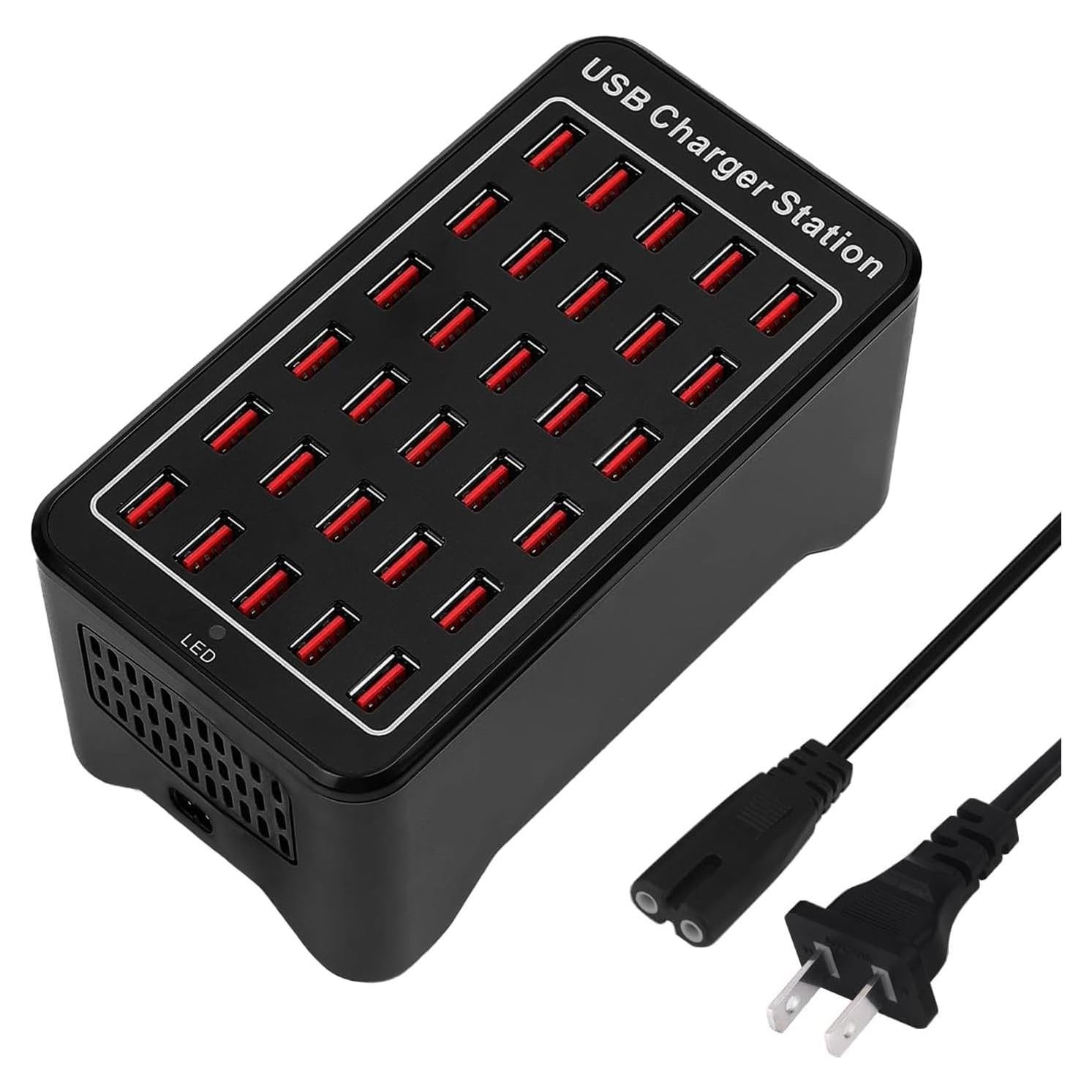 Estación de Carga USB 30 Puertos 150W Dongguan