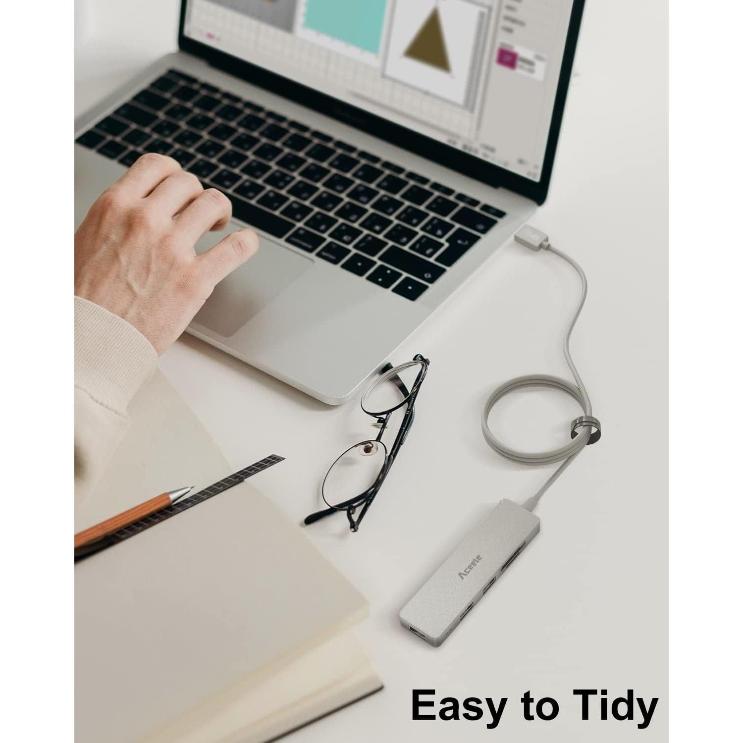 Hub USB 3.0 Aceele AC-T29 6 en 1 con Cable 1.2m