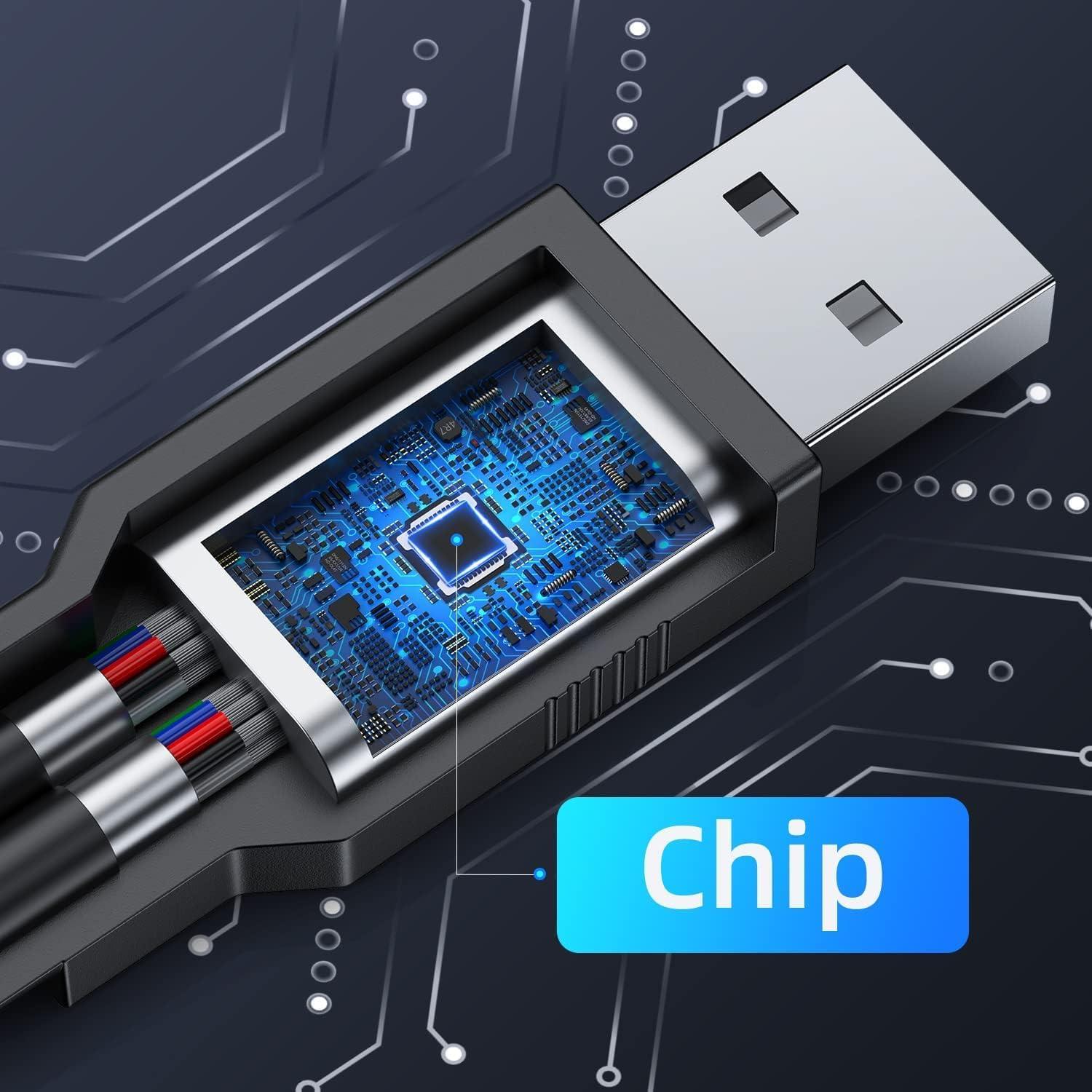 Cable Divisor USB 2.0 ANDTOBO 1 a 2 Hembra 30cm Negro