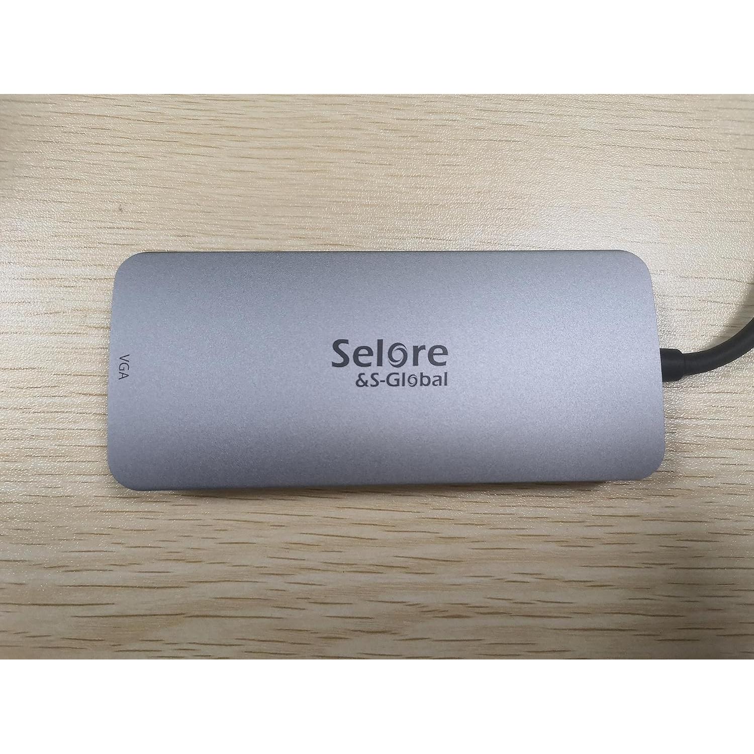 Adaptador USB C Selore con Doble HDMI 4K y Carga PD 100W